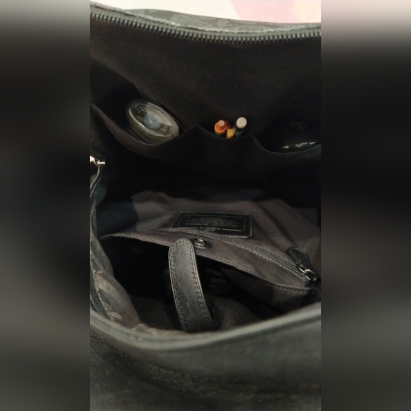 Coach "Charles" Signature Monogram Logo Laptop/Tablet Backpack - Black Grey - Picture 7 of 8